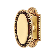 Sissi Fixed Door Knob -  Gold Plated Fi